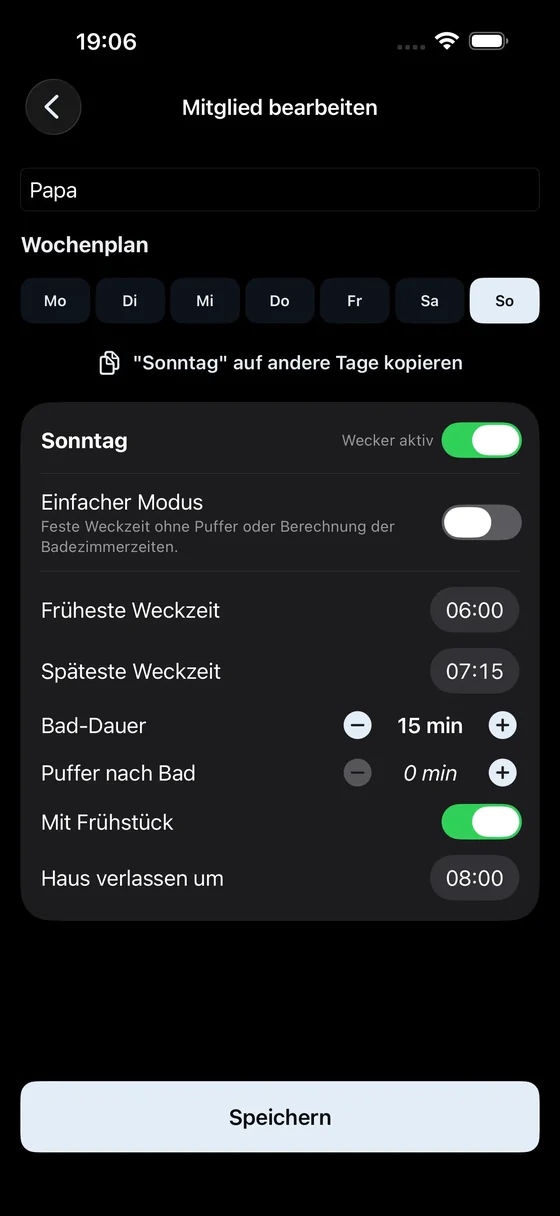 Profile Settings