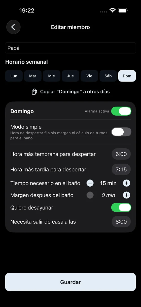 Profile Settings