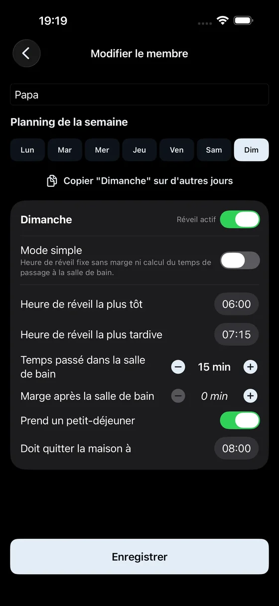Profile Settings