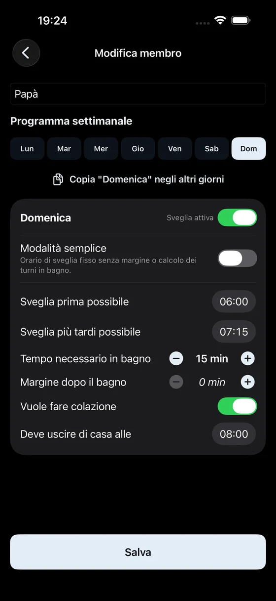 Profile Settings