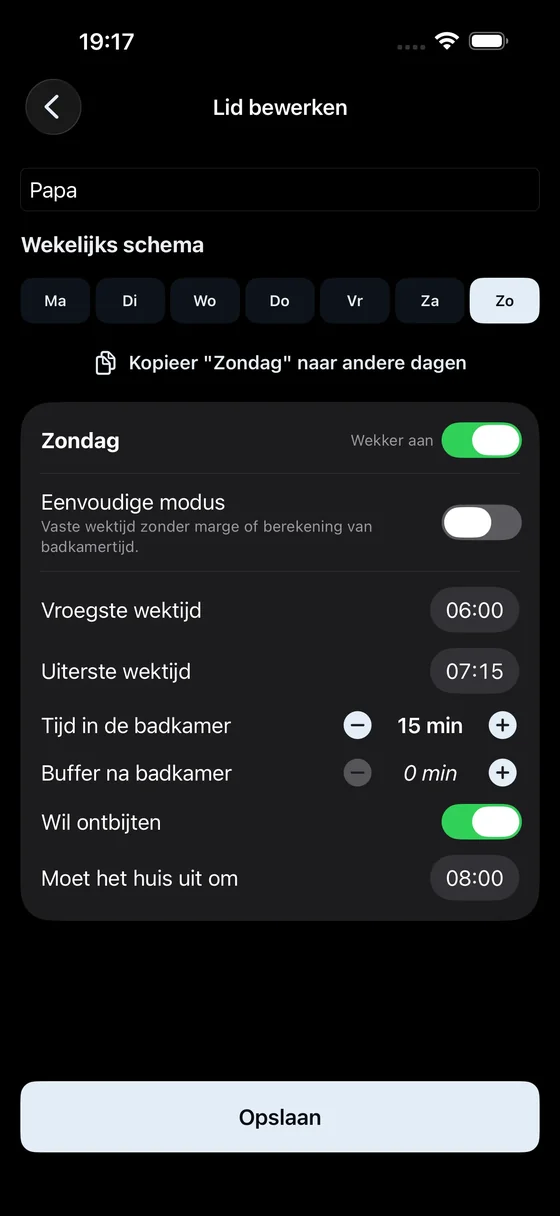Profile Settings