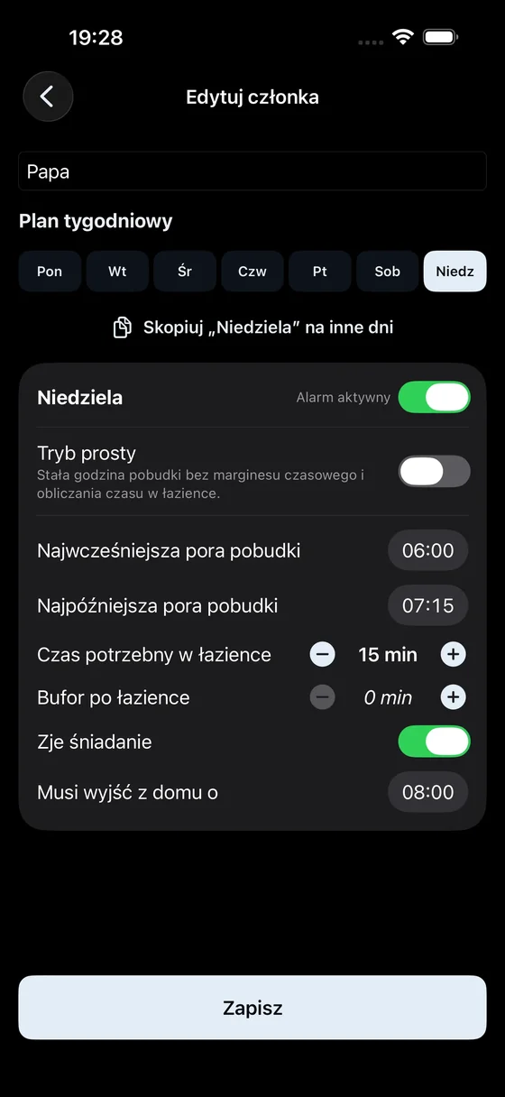 Profile Settings