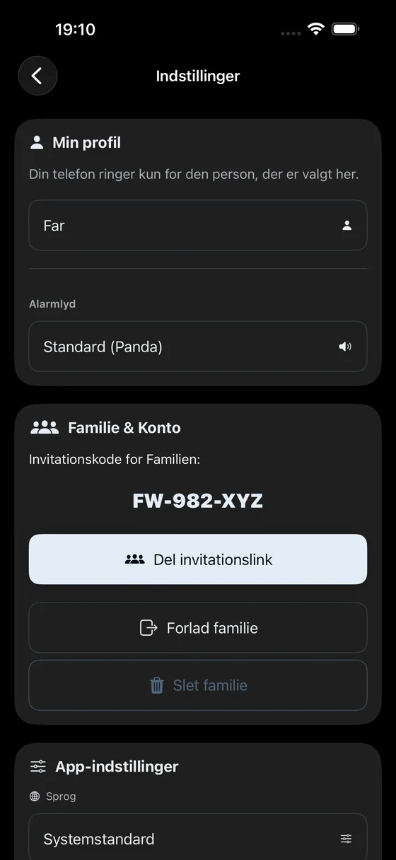 Invitation Code & Family