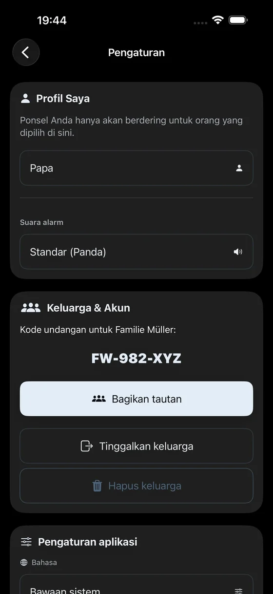 Invitation Code & Family