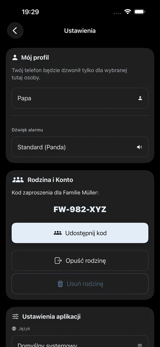 Invitation Code & Family