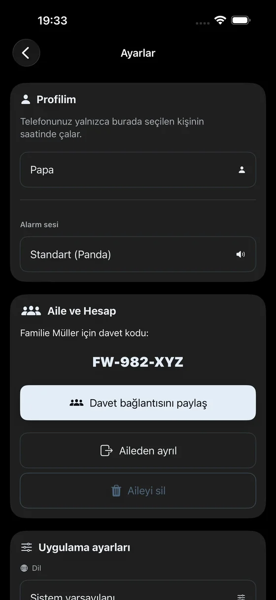 Invitation Code & Family